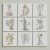Ceramic tile mural - set of decoration tiles - 12 pcs 