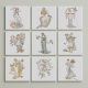 Ceramic tile mural - set of decoration tiles - 12 pcs 