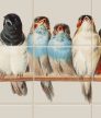 Ceramic tile mural - colorful bird