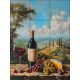 Ceramic tile mural - drink - Wine tasting table 