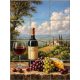 Ceramic tile mural - drink - Wine tasting table 