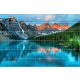 Tile mural of Moraine Lake and mountain peaks – decorative ceramic tile