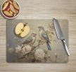 Cutting board - birds on the rose tree