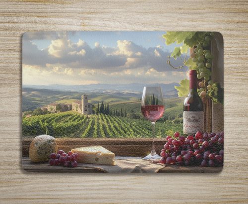 Cutting board - Tuscan still life