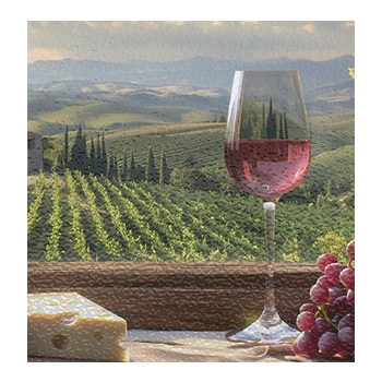 Cutting board - Tuscan still life