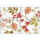 Csipkebogyó és levelek - virágmintás mozaik csempe