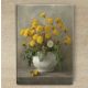 Dandelions in vase - ceramic tile trivet