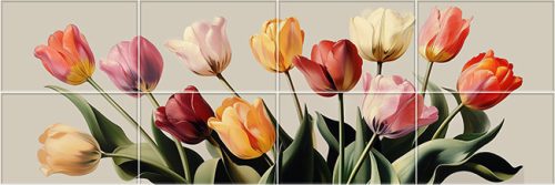 Tulips II. - tile mural