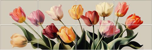 Tulipánok II. - fali csempe