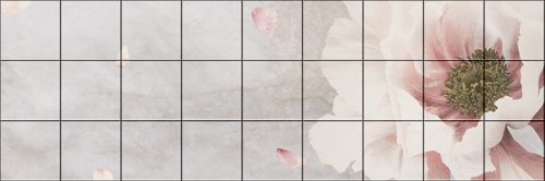 Csempekép mozaik - pünkösdi rózsa