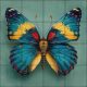 Ceramic tile mural - forget-me-not 
