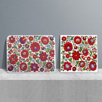 Hungarian Matyó pattern - kitchen set