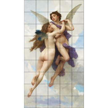Tile mural - Mythology - Cupid and Psyche  Tile mural - Mythology - Cupid and Psyche
