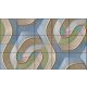 Pasztell geometria mozaik csempe 100x60 cm
