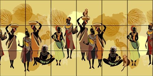 Tile mural - Peoples of Africa III. 
