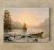 Tile mural - winter landscape with deers 