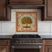 Ceramic tile mural - orange-tree