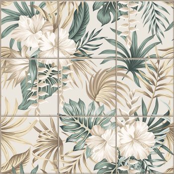 Erdei virágos csempe mozaik