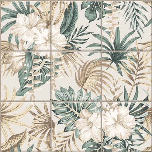 Erdei virágos csempe mozaik