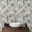 Ceramic tile mural - palm leaves