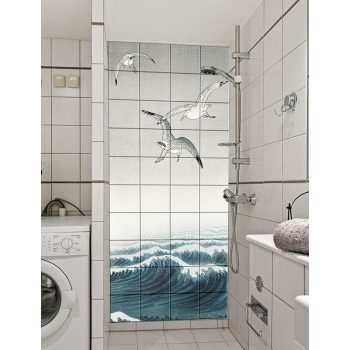 Ceramic tile mural - birds -Seagulls