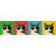 Ceramic tile mural - pop art -woman face 