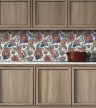 Ceramic tile mural - palm leaves