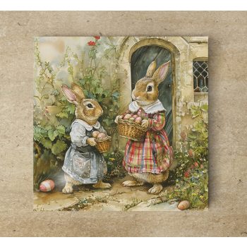 Easter rabbit - tile trivet