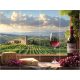 Ceramic tile mural - drink - Wine tasting table 