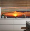sunset with clouds and colorful sky – ceramic tile mural