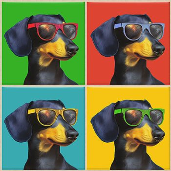 Pop art tacskós csempe