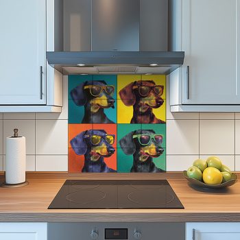 Ceramic tile mural - pop art -woman face