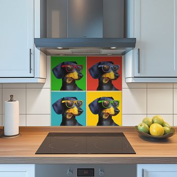 Pop art tacskós csempe