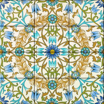 Ceramic tile mural - Cercles d'eau  Ceramic tile mural - Cercles d'eau