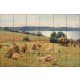 Ceramic tile mural - farmlife idyll