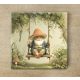Garden Gnomes - ceramic tile trivet