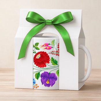 Hungarian folk pattern mug