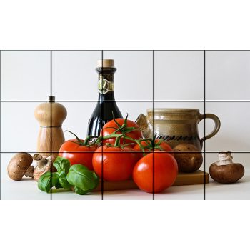 Ceramic tile mural - kitchen - table still life  Ceramic tile mural - kitchen - table still life