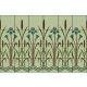 Ceramic tile mural - Reed and iris flowers