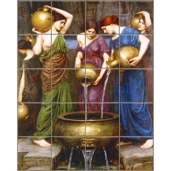 Danaidák - fürdőszoba csempe (76x60 cm)