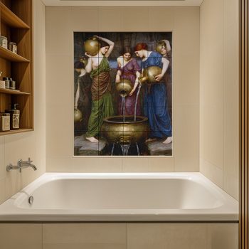 Danaidák - fürdőszoba csempe (76x60 cm)