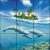 Tile mural - water world -dolphins 