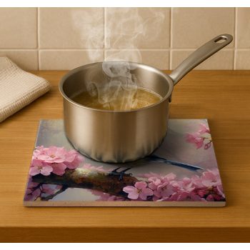 Ceramic tile mural - birds -blue tit 