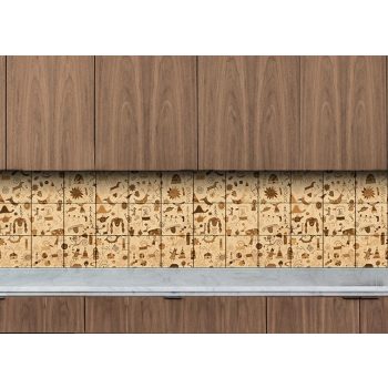 Dekorcsempe mozaik - barlangrajzok