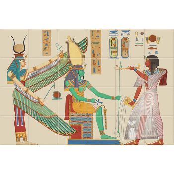 egyiptomi mintás fali csempe