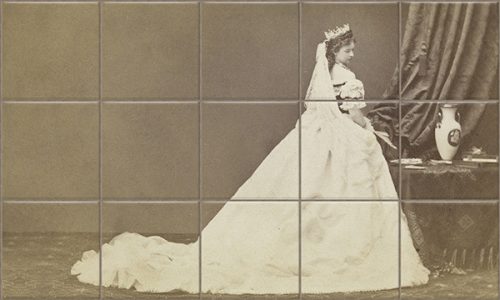 Ceramic tile mural - azure sea 