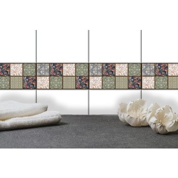 Vintage patterned border tile