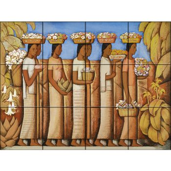 Ceramic tile mural - Danaides  Ceramic tile mural - Danaides