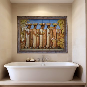 Ceramic tile mural - Danaides