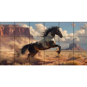 Ceramic tile mural - horses Ceramic tile mural - horses